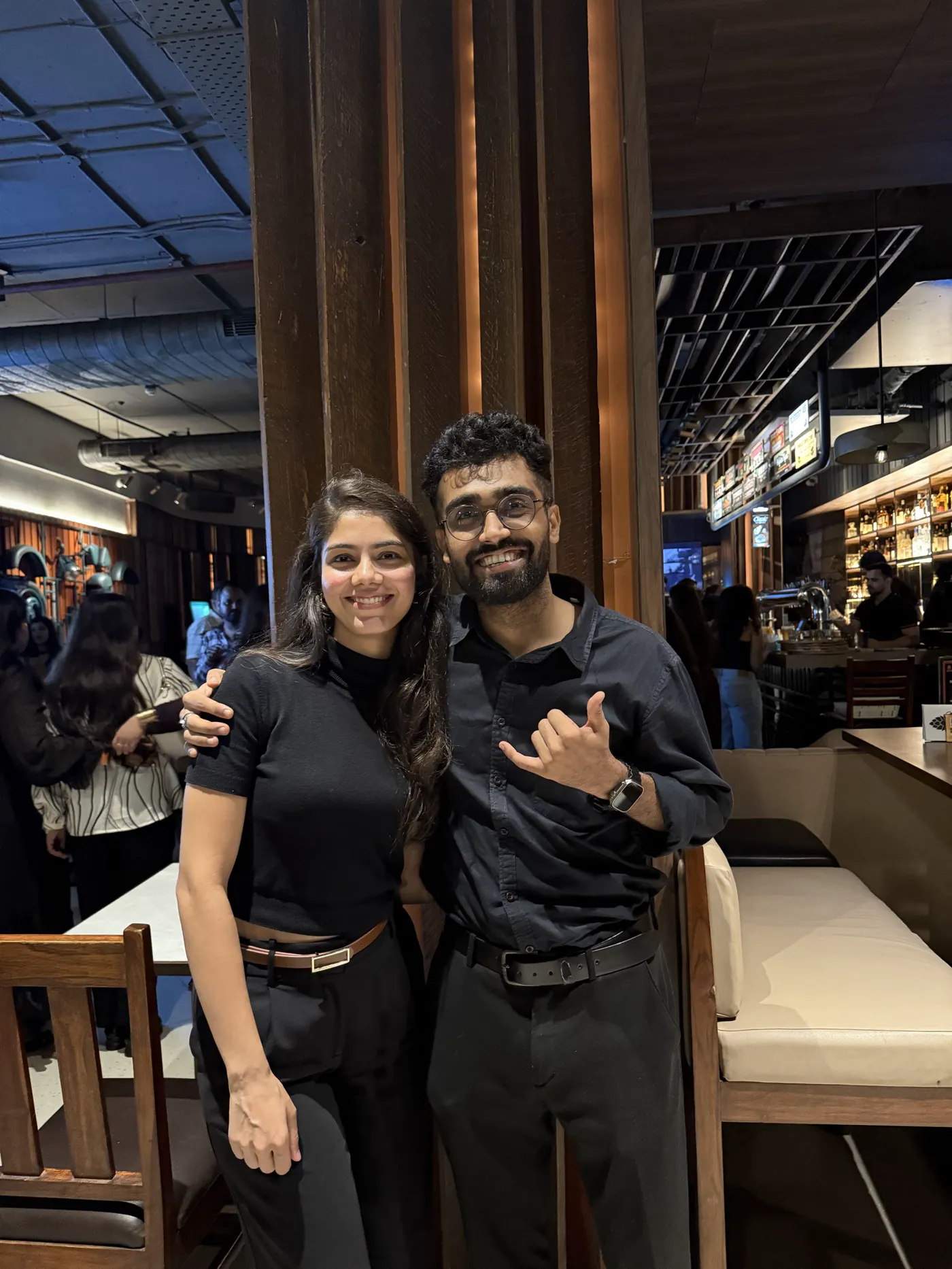 The two of us, first evening out
